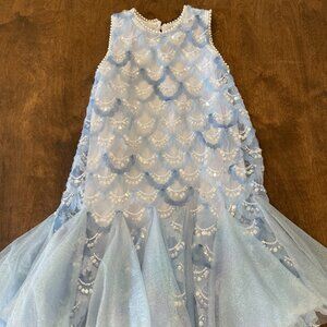 Lola & The Boys - Mermaid Magic Tutu Dress - Blue Sequin Dress - Size 6